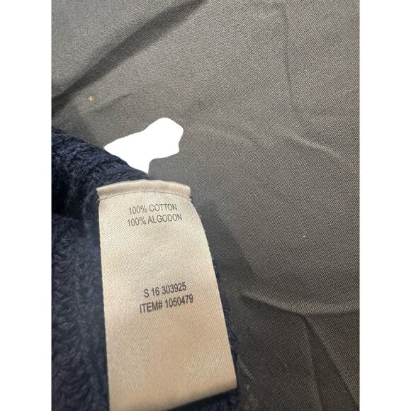 Original Vintage Weatherproof Sweater Mens LG Navy Blue Knit Turtleneck - Picture 10 of 10